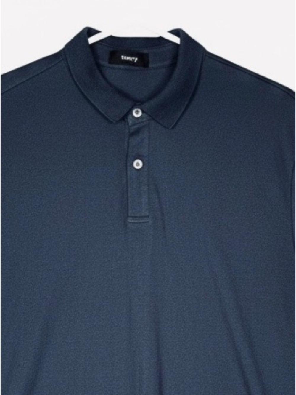 Theory Men's Polo Shirt Navy Blue Size Small